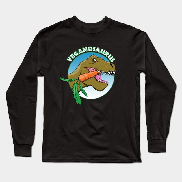 Vegan Dinosaur Long Sleeve T-Shirt by TMBTM